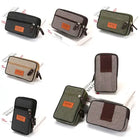 Riñonera Deportiva 2 Capas: Bolsa Móvil Horizontal y Vertical para Camping