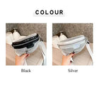 Riñonera Deportiva Brillante con Cristales - Bolso de Cintura para Mujer
