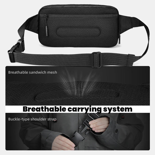 Riñonera Deportiva Unisex de Nylon - Bolso Bandolera Casual para Hombre y Mujer