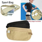 Riñonera Deportiva de Nylon con Cardholder - Negra y Caqui