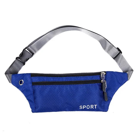 Riñonera Deportiva Impermeable de Nylon Negro