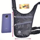 Riñonera Deportiva Antirrobo Impermeable Ligera para Correr con Cinturón Ajustable