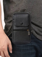 Riñonera Deportiva Multifuncional para Hombre - Bolsa de Cintura con Compartimentos para Teléfono y Monedas
