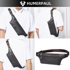 Riñonera Deportiva de Cuero Genuino - Bolsa Retro para Hombre
