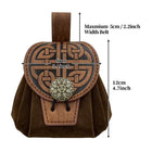 Riñonera Deportiva Steampunk para Hombre - Bolsa Medieval de Cuero Sintético
