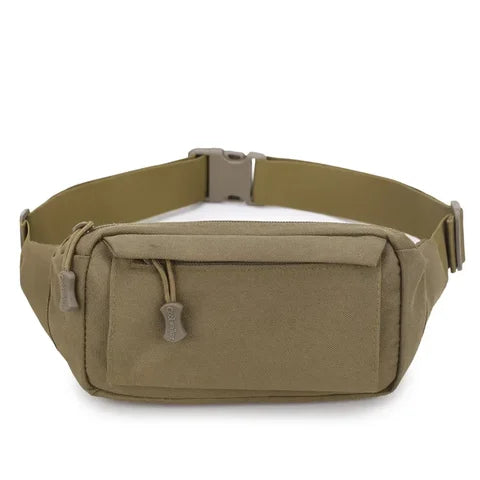 Riñonera Deportiva Hombre Impermeable Táctica Oxford - Bolsa de Cintura para Teléfono