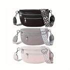 Riñonera Deportiva de Cuero Suave para Mujer - Bolso Cruzado para Teléfono