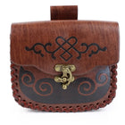 Riñonera de Cuero Vintage Estilo Vikingo para Mujer - Bolso Medieval con Cinturón