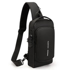 Riñonera de Viaje Antirrobo para Hombre - PU con Puerto USB