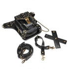 Riñonera Deportiva de Cuero Estilo Steampunk - Bolso de Cintura para Hombre y Mujer