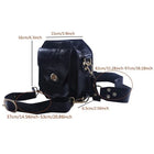 Riñonera Deportiva Vintage para Mujer - Bolso Cuadrado Pequeño de Piel Sintética