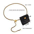 Riñonera de Cuero para Mujer - Bolso de Piel de Vestir Elegante