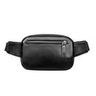 Riñonera de Cuero para Hombre - Bolso de Piel de Vestir Grande y Elegante