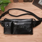 Riñonera Deportiva de Cuero Genuino para Hombre - Bolsa de Cintura Elegante y Duradera