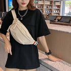 Riñonera Deportiva Unisex de Nylon Grande - Bolso Cintura Urbano