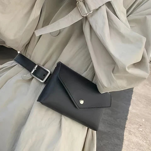 Женская Модная Поясная Сумка Из Искусственной Кожи PU, Кошелек Для Телефона, Держатель Для Ключей, Аксессуар Для Платьев
