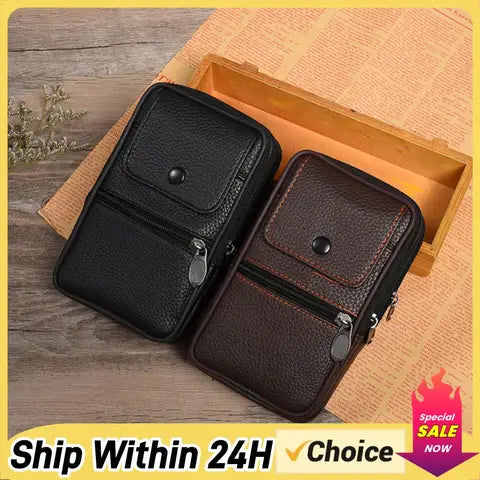 Riñonera Deportiva Multifuncional para Hombre - Bolsa de Cintura para Teléfono, Monedas y Llaves