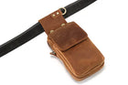 Riñonera Deportiva de Cuero para Hombre - Estilo Retro y Funcional