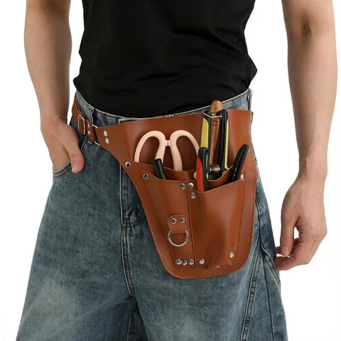 Riñonera Deportiva Hombre - Bolso Organizador Vintage de Piel Sintética