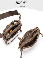 Riñonera Deportiva Mujer - Bolso Cintura Coreano de Cuero Sintético con Ajuste, Clutch y Cartera Multiusos