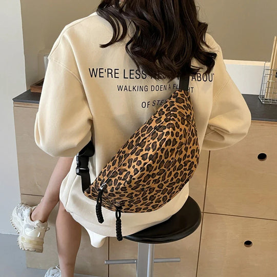 Riñonera de Cintura para Mujer - Bolso Bandolera Casual de Lona
