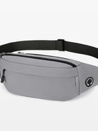 Riñonera Deportiva Impermeable con Salida para Auriculares - Bolsa Cruzada Hombre Oxford