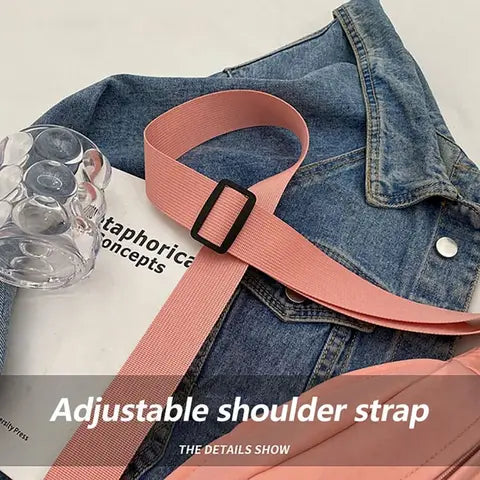 Riñonera Deportiva Mujer Impermeable - Bolsa de Pecho Luna Creciente, Oxford, Multifuncional