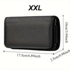 Riñonera de Moda para Hombre - Bolso Multifuncional Negro con Compartimentos