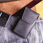 Riñonera de Cuero Vintage para Hombre - Bolso de Piel Grande y Elegante