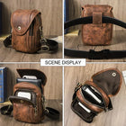 Riñonera Deportiva de Cuero Genuino Estilo Retro - Bolso Multifuncional de Hombro