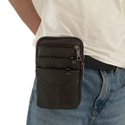 Riñonera Deportiva Impermeable de Cuero Vintage - Bolso Bandolera Ligero para Hombre