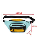 Riñonera Deportiva Unisex - Bolsa de Cintura Ajustable con Correa Larga, Sacoche y Bandolera