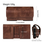 Riñonera de Cuero para Hombre - Bolso de Piel de Vestir Grande y Elegante