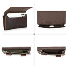 Riñonera de Cuero para Hombre - Bolso de Piel de Vestir Mini Elegante