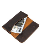 Riñonera Deportiva de Cuero Crazy Horse para Hombre - Compatible con Pantalla 6.9 Pulgadas