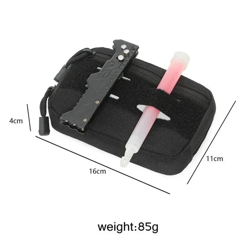 Riñonera Deportiva CLUSGO Negra de Nylon - Táctica y Resistente