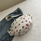 Riñonera Deportiva Unisex de Pana con Estampado de Fresas - Bolsa de Cintura para Viaje