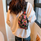 Riñonera Deportiva Mujer con Flores - Bolsa de Nylon para Entrenar