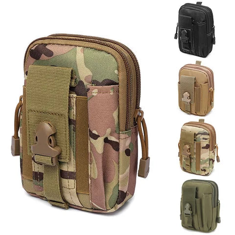 Riñonera Deportiva Táctica Multifuncional para Hombre - Bolsa de Cintura Camuflaje Urbano