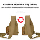 Riñonera Táctica de Nylon para Hombre - Mochila Pecho Sling para Senderismo y Caza