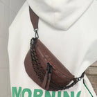 Riñonera de Moda para Mujer 2025 - Bolso Cruzado de Lujo con Estampado Cocodrilo