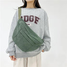 Riñonera Deportiva de Pana - Bolsa Unisex Grande para Hombre y Mujer