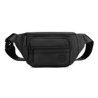 Riñonera Hombre Nylon Multibolsillos - Bolsa de Cintura para Moto, Deporte y Escalada