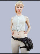Riñonera Mujer Motor Leg Pack - Estilo Steampunk con Cartera de Cuero