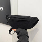Riñonera Deportiva de Pana - Bolso de Cintura Cruzado, Estilo Callejero y Moderno