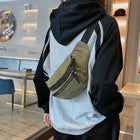 Riñonera Deportiva de Terciopelo con Cremallera - Bolsa Cruzada para Mujer