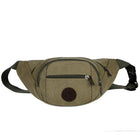 Riñonera de Lona para Hombre, Bolso Pechero Multifuncional Grande, Cartera de Negocios