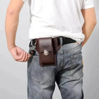 Riñonera Deportiva Multifuncional de Ecocuero para Hombre