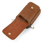 Riñonera Deportiva de Cuero Genuino para Hombre - Bolsa de Cintura Pequeña