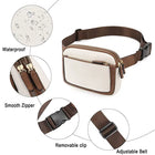 Riñonera Deportiva Mujer: Bolsa Cintura Coreana de Cuero Sintético con Cartera y Correa Ajustable